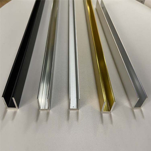 10mm glas aluminium U kanaler profiler